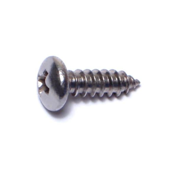 Midwest Fastener Sheet Metal Screw, #10 x 5/8 in, 18-8 Stainless Steel Pan Head Phillips Drive, 100 PK 05117 - main
